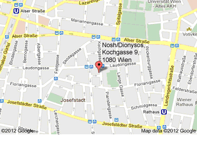 Stadtplan Lokal Nosh/Dionysos, Kochgasse 9, 1080 Wien